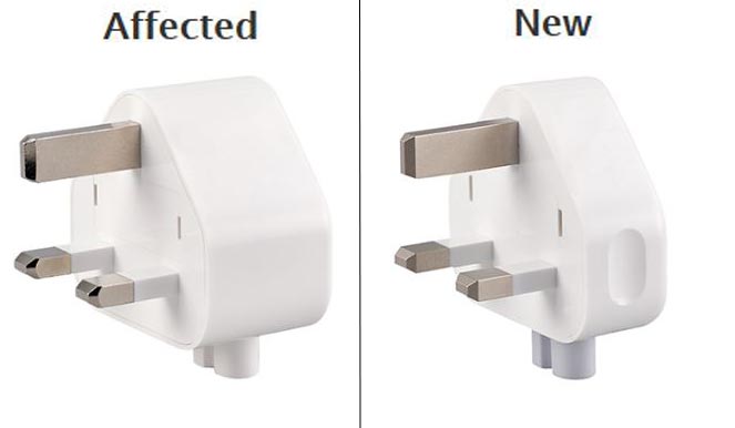 Apple Three Prong AC Wall Plug idenification side